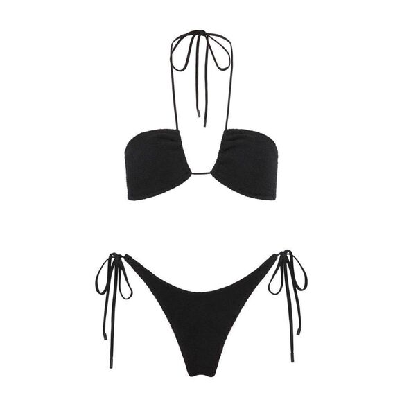 TRIANGL ASTER - RAVEN TERRY BLACK NO BAG NEW WITH TAGS - Picture 8 of 8